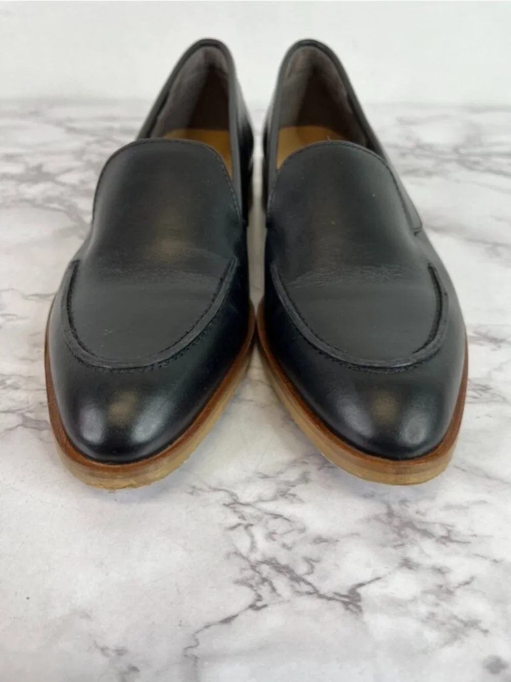 Everlane Women's Black The Modern Leather Loafers Sz 5